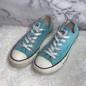Aqua converse Women’s 7 Men’s 5